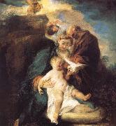 Jean antoine Watteau The rest in the flight to Egypt china oil painting artist